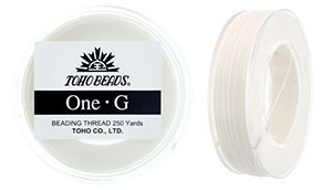 TOHO One-G Thread 250 Yard Spool : White