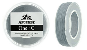 TOHO One-G Thread 250 Yard Spool : Gray