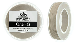 TOHO One-G Thread 250 Yard Spool : Beige