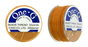 TOHO One-G Thread 50 Yard Spool : Orange
