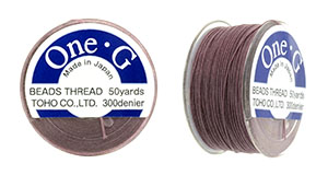 TOHO One-G Thread 50 Yard Spool : Mauve