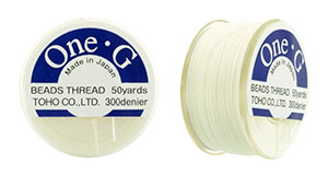 TOHO One-G Thread 50 Yard Spool : White