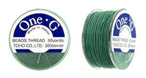 TOHO One-G Thread 50 Yard Spool : Mint Green