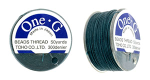 TOHO One-G Thread 50 Yard Spool : Deep Green