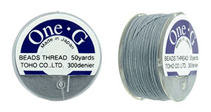 TOHO One-G Thread 50 Yard Spool : Gray