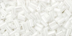 TOHO - Bugle #1 (3mm) : Opaque-Lustered White