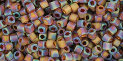 TOHO - Cube 1.5mm : Transparent-Rainbow-Frosted Smoky Topaz