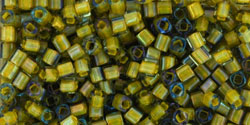 TOHO - Cube 1.5mm : Inside-Color Luster Black Diamond/Opaque Yellow-Lined