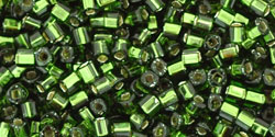 TOHO - Cube 1.5mm : Silver-Lined Olivine