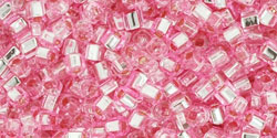 TOHO - Cube 1.5mm : Silver-Lined Pink