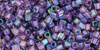 TOHO - Cube 1.5mm : Inside-Color Rainbow Rosaline/Opaque Purple-Lined