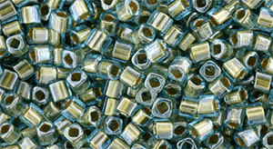 TOHO - Cube 1.5mm : Gold-Lined Aqua