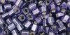 TOHO - Cube 3mm : Silver-Lined Frosted Lt Tanzanite