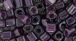 TOHO - Cube 4mm : Inside-Color Gray/Magenta-Lined