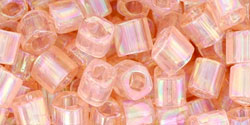 TOHO - Cube 4mm : Transparent-Rainbow Rosaline