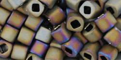 TOHO - Cube 4mm : Matte-Color Iris - Brown