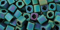 TOHO - Cube 4mm : Matte-Color Iris - Teal