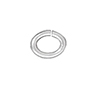 TierraCast : Jumpring - Small Oval 20 Gauge, Silver-Plated