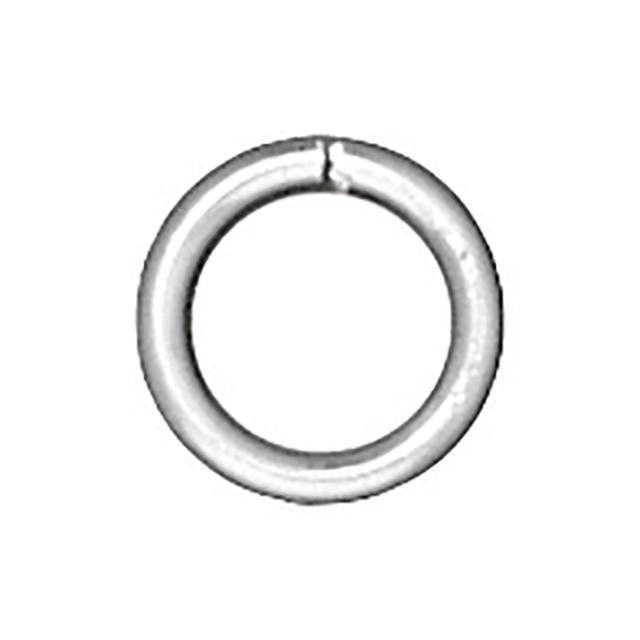 TierraCast : Jumpring - 6 mm Round 19 Gauge, Silver-Plated