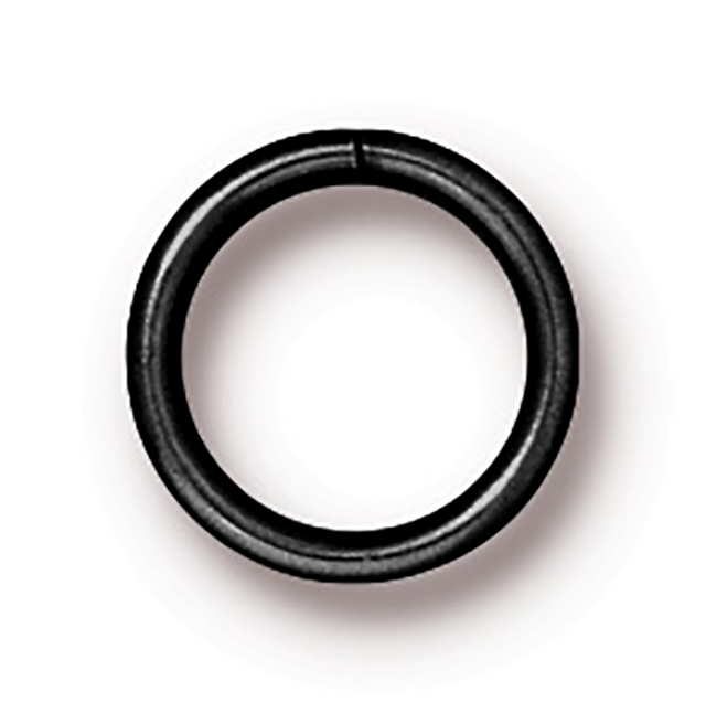 TierraCast : Jumpring - 8 mm Round 18 Gauge, Black-Plated