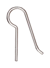 TierraCast : Earwire - 20g Blank .53", Sterling Silver