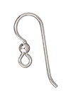 TierraCast : Earwire - 3 mm Bead, Sterling Silver