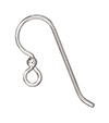 TierraCast : Earwire - 2 mm Bead, Sterling Silver