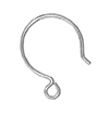 TierraCast : Earwire - Hoop Reg Loop .09, Sterling Silver