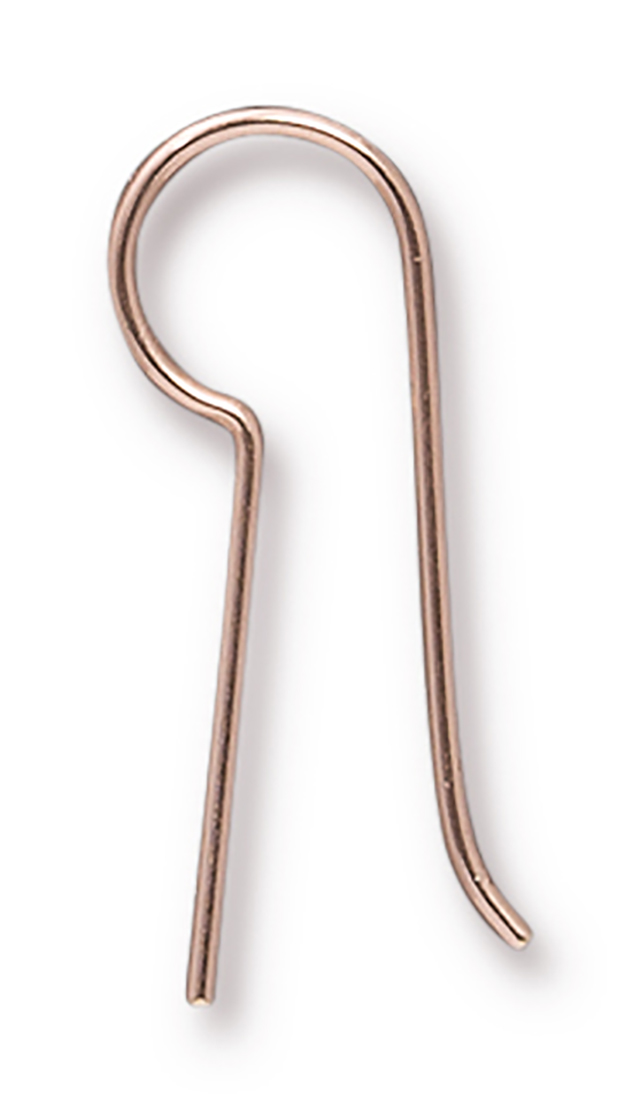 TierraCast : Earwire - 20g, Blank .53, Rose Gold-Filled