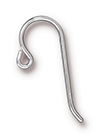 TierraCast : Earwire - 20g, French Hook Small, Loop .06, Silver-Filled