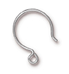 TierraCast : Earwire - 20g, Hoop Regular Loop .09, Silver-Filled