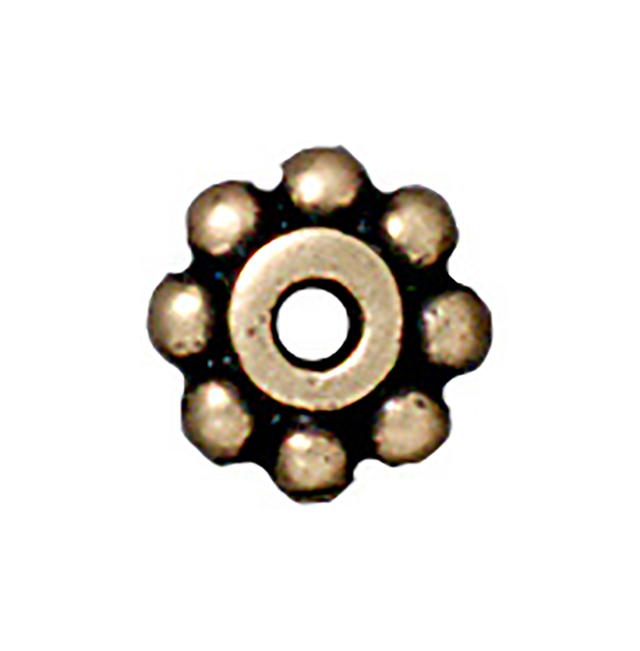 TierraCast : Heishi - 6 mm Beaded, Brass Oxide