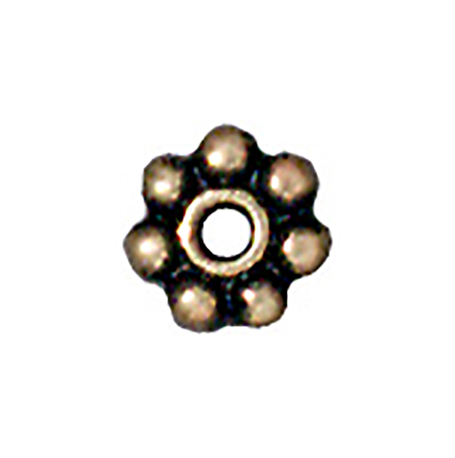 TierraCast : Heishi - 4 mm Beaded, Brass Oxide