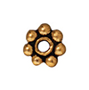 TierraCast : Heishi - 5 mm Beaded, Antique Gold
