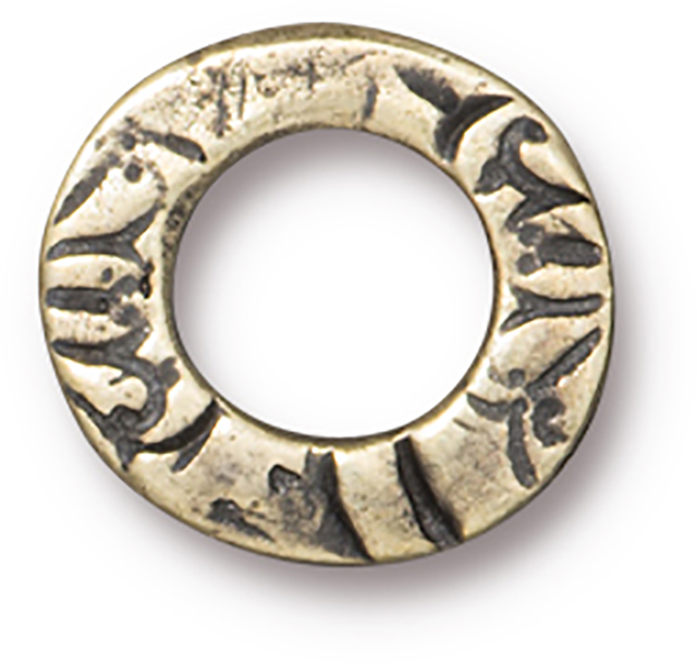 TierraCast : Link - Flora 1/2" Ring, Brass Oxide