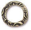 TierraCast : Link - Flora 5/8" Ring, Brass Oxide