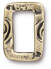 TierraCast : Link - 17 x 11mm Small Jardin Rectangle, Brass Oxide