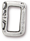 TierraCast : Link - 17 x 11mm Small Jardin Rectangle, Antique Pewter
