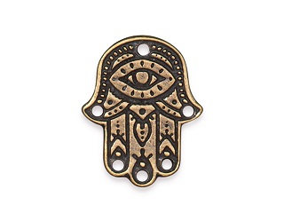 TierraCast : Link - Hamsa Hand, Brass Oxide