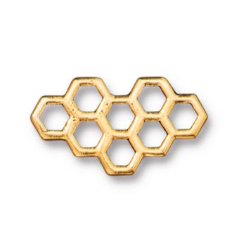 TierraCast : Link - Honeycomb, Antique Gold