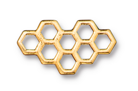 TierraCast : Link - Honeycomb, Antique Gold