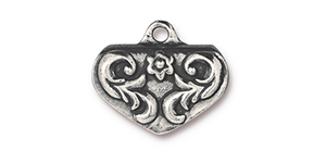 TierraCast : Crimp End - Scrollwork, Antique Pewter