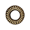 TierraCast : Bead - 10mm Large Coiled Ring, Brass Oxide