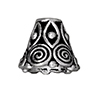 TierraCast : Cone - 9.5 x 8.5mm Spiral, Antique Silver