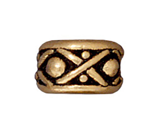 TierraCast : Bead - 8 mm Legend LH, Antique Gold