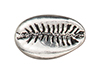 TierraCast : Bead - 14.5 x 10mm, 1.5mm Hole, Cowrie Shell, Antique Silver