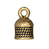 TierraCast : Cord End - 5mm Rope, Antique Gold