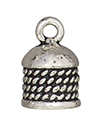 TierraCast : Cord End - 8mm Rope, Antique Silver