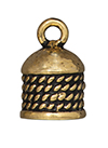 TierraCast : Cord End - 8mm Rope, Antique Gold