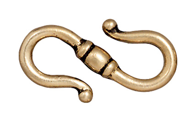 TierraCast : Clasp - 23 x 12.5mm Classic S, Antique Gold